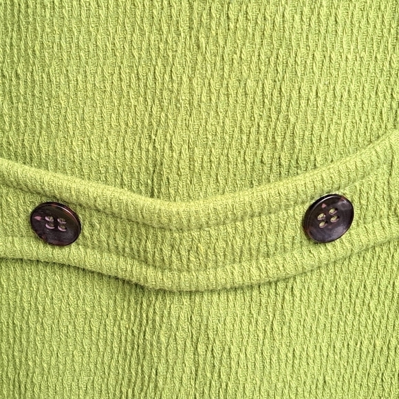 Bernardo Lime Green Wool Blazer/Jacket Size L - Picture 10 of 10